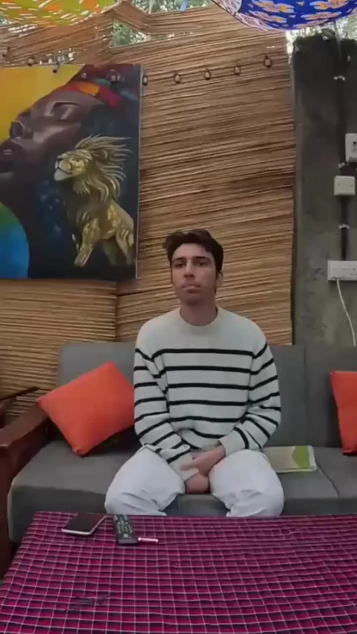 Francesco durante la sua esperienza in Kenya