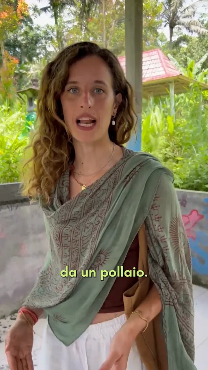 Chiara in un progetto a Bali